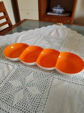 Antipastiera Tupperware colore arancione e bianco