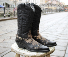 Stivali Pelle Cuoio Texani