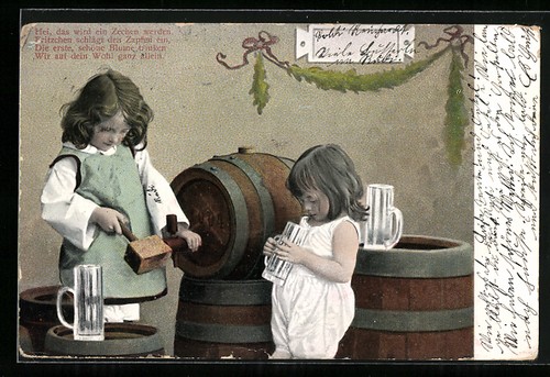 Cartolina bambino batte - bambino,
