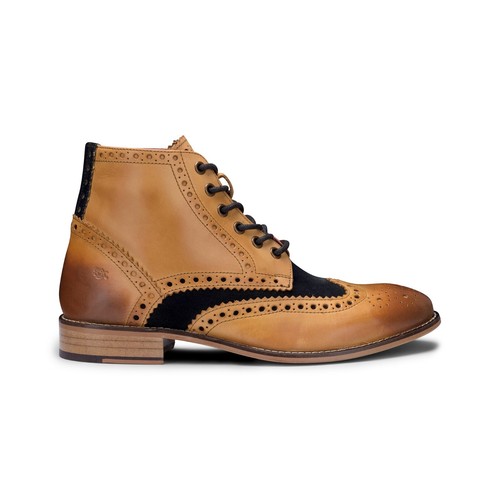 Uomo pelle marrone scamosciato - marrone,