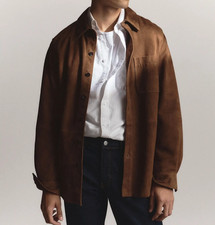 Giacca Camicia Uomo Marrone