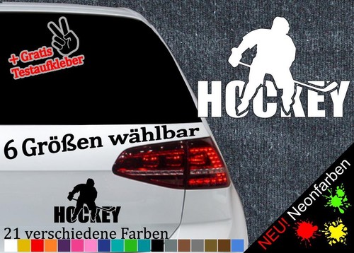 Adesivo hockey giocatore - +,