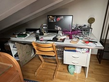 scrivania ufficio (No  Spedizione Ritiro In loco) Legno usata 90x1,96 x76H