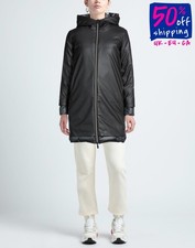 RRP€645 RRD ROBERTO RICCI DESIGNS Piumino Giacca di Gomma IT44 US8 UK12 L Nero