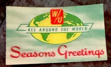 Vari Vue 3D Lenticolare Wesern Union TUTTO IL MONDO Stagioni Saluti RARO