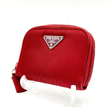PRADA Portamonete Nylon Rosso