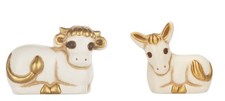 THUN PRESEPE _ OFFERTA § BUE E ASINELLO _ 2 pezzi - Colore Bianco § NUOVO