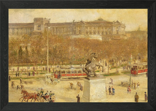 Quadro paesaggio urbano con