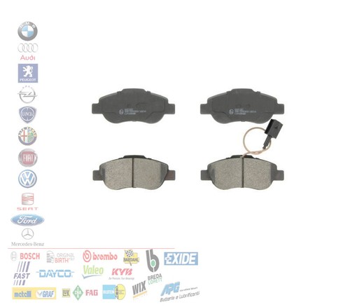 Kit serie pastiglie freno - pastiglie,