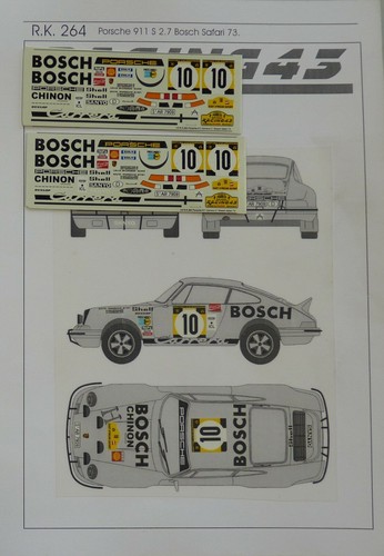 Porsche 911s 7 rally - 1/43,