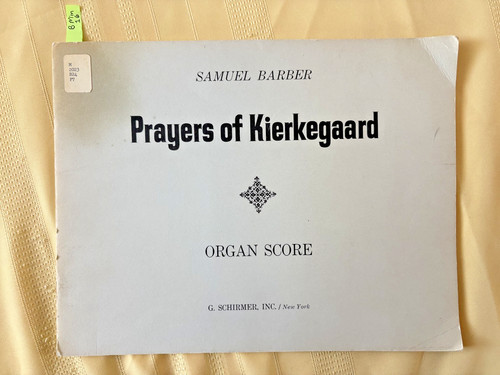 Samuel barber prayers - samuel, of