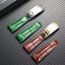 Cinturino orologio pelle ansa curva x Rolex GMT Daytona Submariner Yacht 20mm