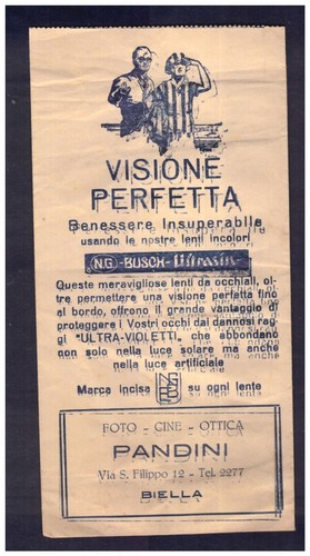 Busta pubblicità lenti - busta,
