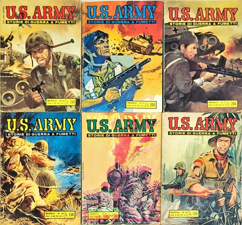 Lotto fumetti army - lotto, u.s.
