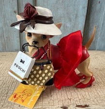 Aye Chihuahua! Statuina cane stravagante Poochi Westland con etichetta #13335