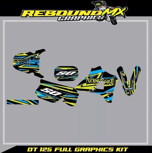 Adesivi yamaha dtr125 kit - adesivi,