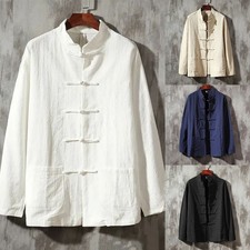 Veste blouse boutonnée homme