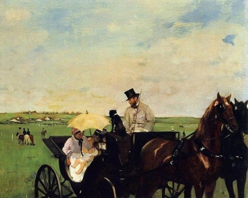 Una carrozza alle corse - ,, 1870