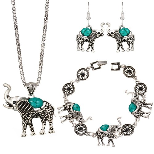 Elephant set collana orecchini - set,