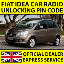 ✅FIAT IDEA CODICE PIN SBLOCCO NAVIGAZIONE AUTORADIO PER TUTTI I MODELLI✅