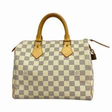Borsa Louis Vuitton Speedy 25 Damier Azur bianca N41534 usata