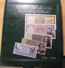 COLLEZIONE COMPLETA BANCONOTE REPUBBLICA ITALIANA SU ALBUM NUOVO SPECIFICO