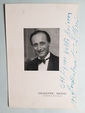 Tenore - Giuseppe Nessi nato a Bergamo - Autografo originale.