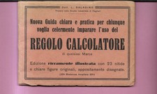 SALADINO GUIDA AL REGOLO CALCOLATORE RICCAMENTE ILLUSTRATA 1947 MANNINI EDITORE