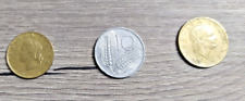 Repubblica Italiana lotto 3 monete 10 lire 1973 20 lire 1970 200 lire 1980