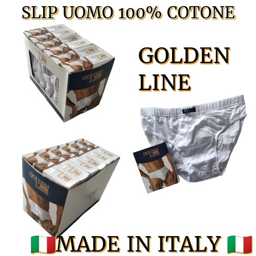 Slip uomo bianco golden - uomo,