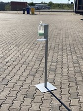 Colonnina Piantana Gel Mani Acciaio Verniciato Da Interno/esterno 30x30 H110 Cm