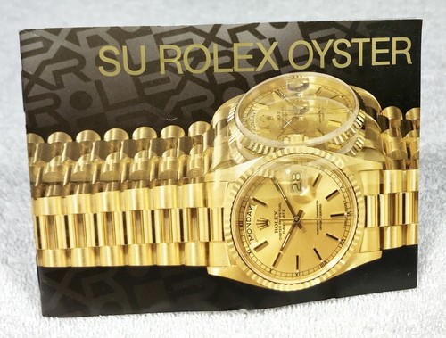 Booklet rolex oyster 1990 - rolex,