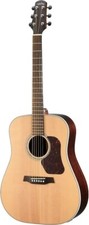 WALDEN D800EW chitarra western Dreadnought vernice satinata massiccia EQ custodia