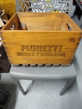 Cassa Birra Legno Moretti Vintage 