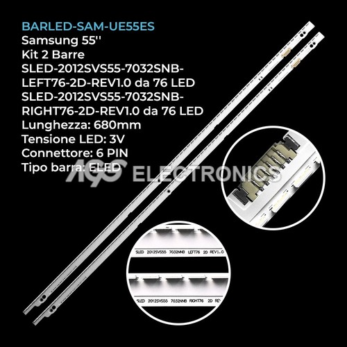 Kit barre strip led tv - barre, 76