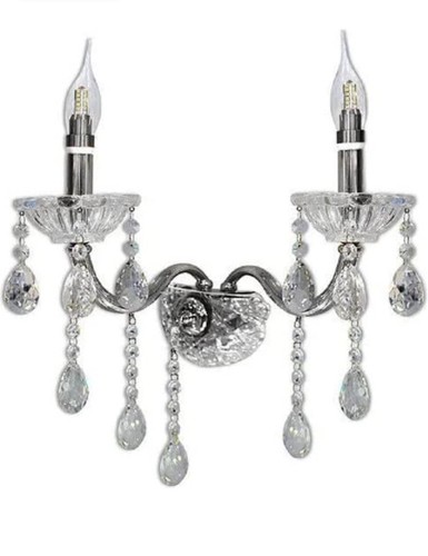 Applique candelabro cristallo