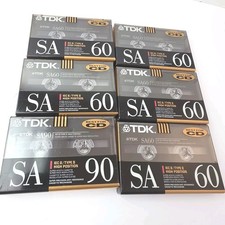 6 Vintage 1991 TDK SA60 Type