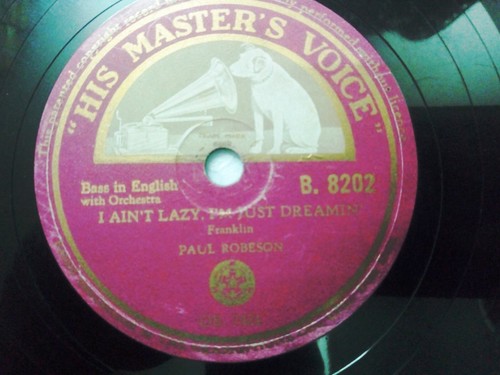 Paul robeson bass english hmv - robeson,