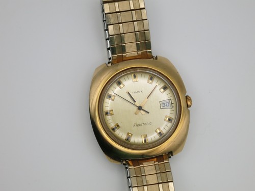 Mens vintage timex - gold, plated