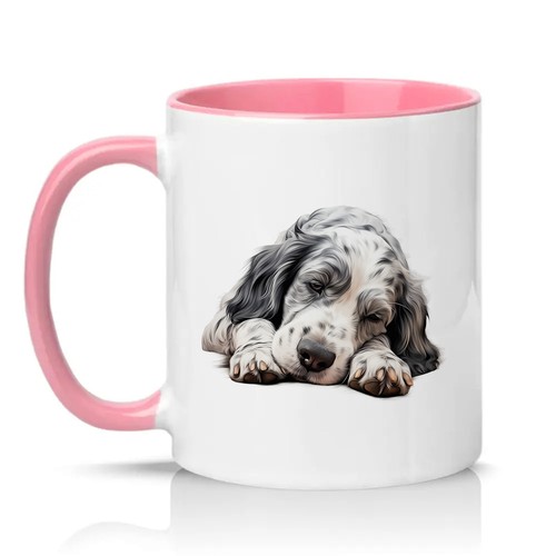 Sleeping english setter puppy - sleeping,