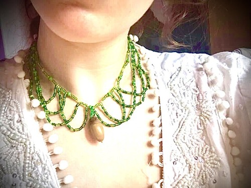 Collana artigianale filo - artigianale,,