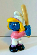 Schleich - Puffi - BASEBALL SMURFETTE cod. 20186 - Made in Hong Kong 1984