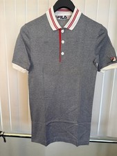 Polo uomo Fila nera/bianca a