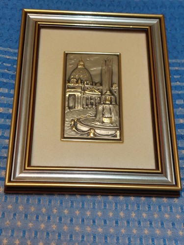 Quadro san pietro lamina oro - pietro, e