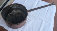 Pentola in rame antica manico