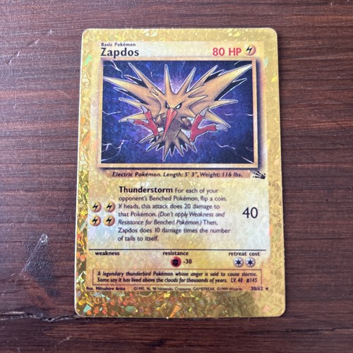 Zapdos pokemon tcg base - pokemon,