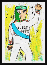 Enrico baj litografia - baj, - litografia 