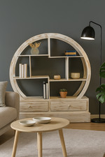 Libreria tonda teak - in,
