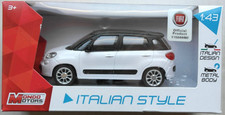 Mondo Motors Fiat 500L bianco/nero 1:43 nuovo/confezione originale modellino auto car minivan FCA