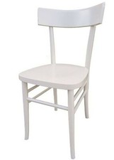 Sedia Milano legno massello bianca casa hotel pizzeria ristorante